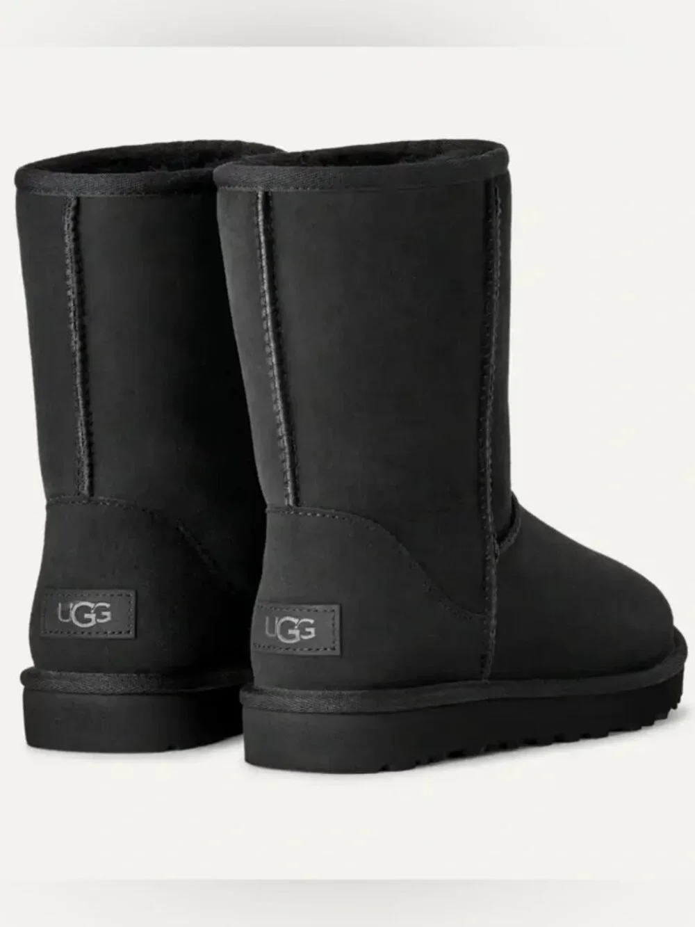 UGG Classic Black Short II Boots Size 10
